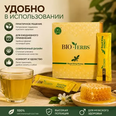 BIO-HERBS Royal King Honey — натуральный медовый продукт